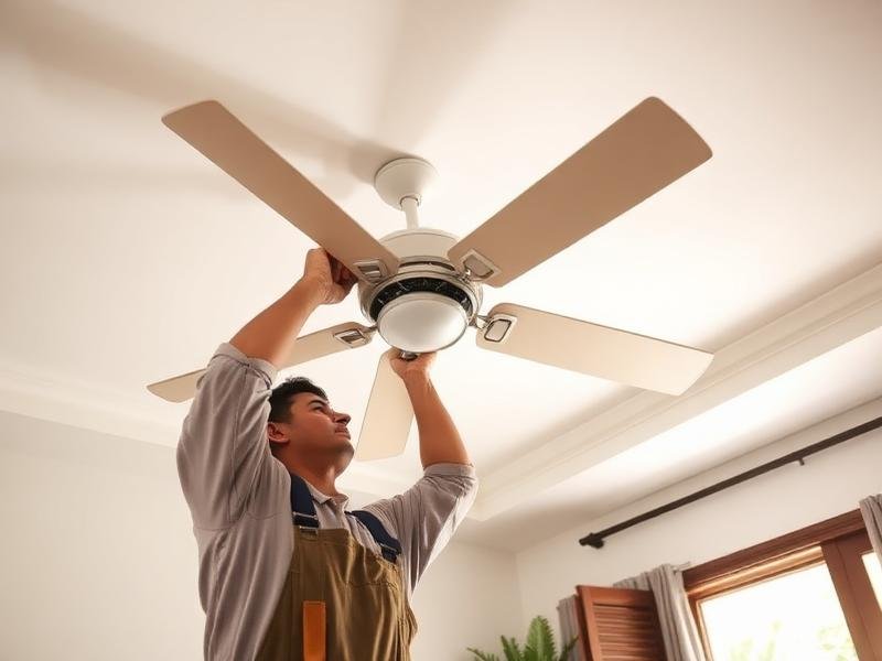 Instalação de ventiladores no Jardim Kusumoto